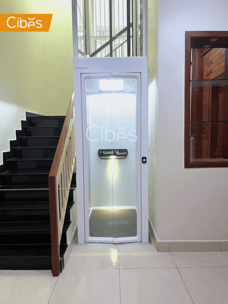 Compact mini lift designed for residential use