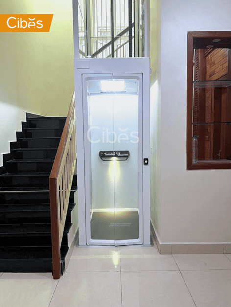 Cibes Voyager V90 ជណ្តើតយន្តខ្នាតតូចសម្រាប់ផ្ទះបានតម្លើងនៅ Borey Phnom Penh Thmey - Regen Park