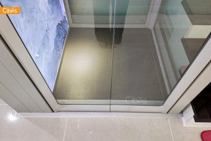 Pitless home elevator installed without deep pit.